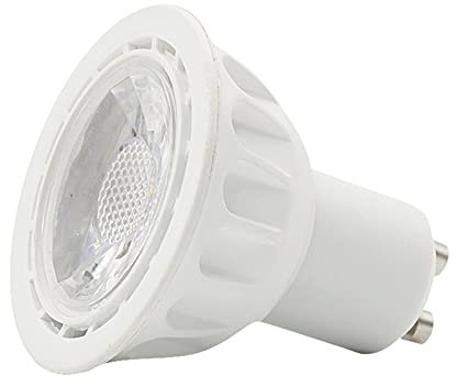 YXJX low voltage bulbs, Confezione da 6, lampadina LED Spotlight 5W AC/DC12V 50mm GU10 2835SMD bianco alloggiamento PC lampada soggiorno(Cold White)