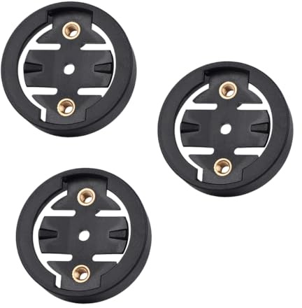 ZORVYN Soporte para Ordenador de Bicicleta (3 piezas), Compatible, Montaje de Repuesto con Disco, GPS Bicicleta, Soporte Manillar y Potencia, Manillar (Negro)
