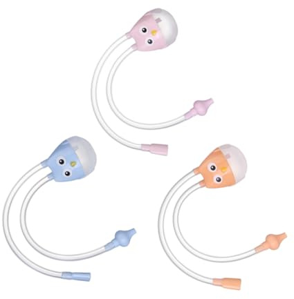 UTHCLO 3 Stück Nasenreinigungsset für Babys mit Silikon Leicht zu Reinigen und Pp für Sanfte Nasenpflege von Kleinkindern