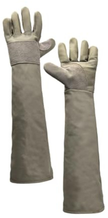 FashionCha 1 Par Guantes para Manejo de Mascotas con Protección Contra Mordidas Guantes Antideslizantes para Animales Guantes de Adiestramiento Y Manipulación Ap, 60 cm
