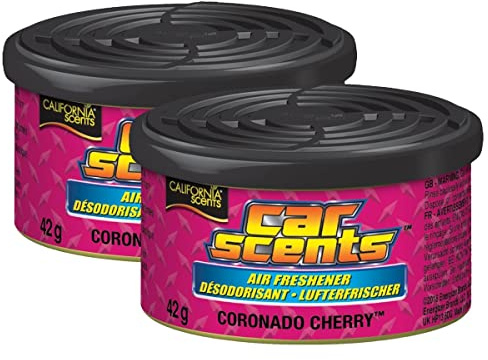 California Car Scents Conorado Lot de 2 gobelets en gel Parfum cerise