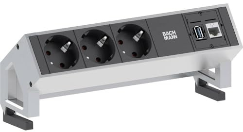 Bachmann 902.501 Desk2, Schwarz, Edelstahl