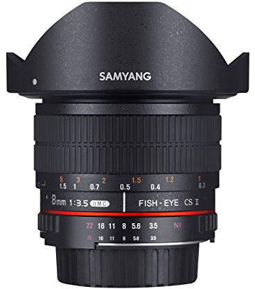 Samyang 8 mm Fisheye F3.5 CS II Manual Focus Lens for Pentax
