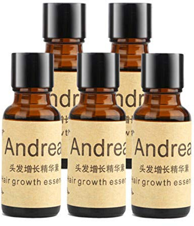 5 x 20ML Andrea Hair Growth Essence Hair Loss Stop Fast Hair Growth Products Regrow Scalp Ginger Genseng Raise Dense Hair Liquid For Damaged Hair Enhance Your Overall Hair Condition