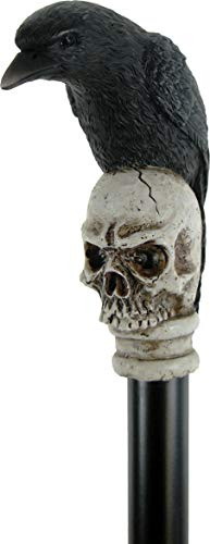 Nemesis Now Way of The Raven Canne en résine et Plastique Noir 94 cm