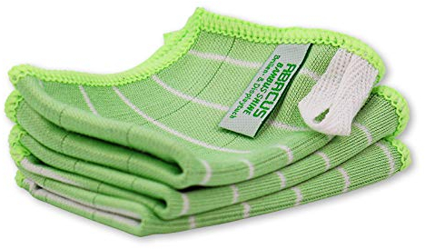 Abacus 6132 Lot de 3 chiffons en bambou 20 x 15 cm