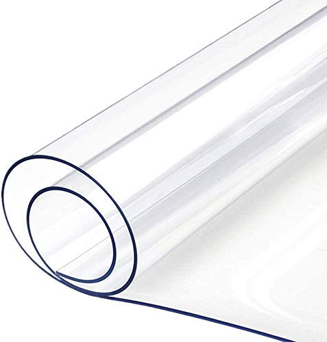 I Want Fabric 0.75mm Thick Clear Flexible Plastic Sheet UV FR Resistant Window Canopy Table Protector PVC Sheeting Material - by The Metre