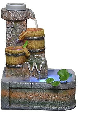 Fuente de mesa Fuente de la mesa de la mesa fuente de agua circulante automática - sonido de agua calmante y relajante - para la decoración del dormitorio de la oficina en el hogar Decoración de regal