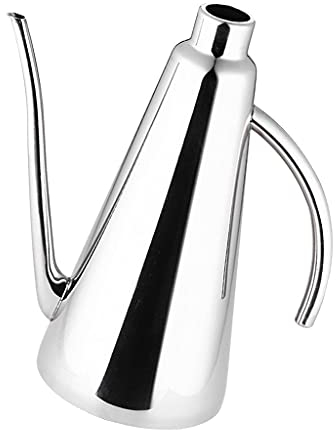 BERTY·PUYI Bottiglia di Olio D'oliva in Acciaio Inossidabile Dispenser per Olio E Aceto Bottiglia di Olio Contenitore per Olio per Barbecue Cucina Ristorante GrillBaking-Klein