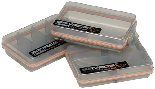 Savage Gear - 3-piece bait box set (pocket box smoke 3-piece kit) tackle box bait bucket, fishing case, bait box