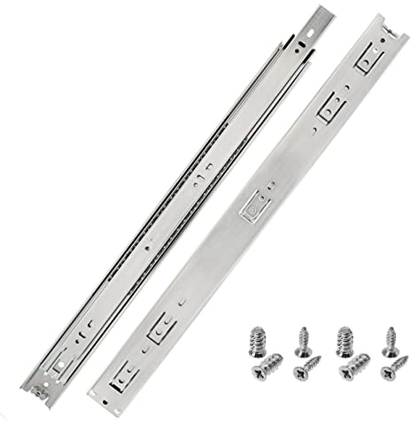 HELPMATE guías de cajón push-to-open extracción total 500 mm 1 par set de 2 guías de bolas guía de extracción sistema de guías
