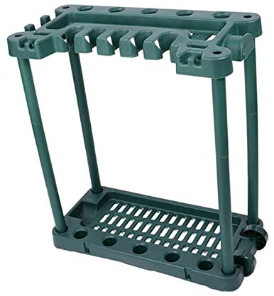 kowaku Organizer per Attrezzi da Giardino con rastrelliera portaoggetti a rulli, Facile da Montare, Attrezzi di Grandi Dimensioni, Scopa, Scopa, per