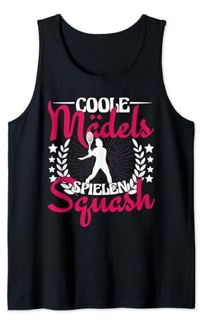 Squash Squashspielerin Coole Mädels spielen Squash Tank Top