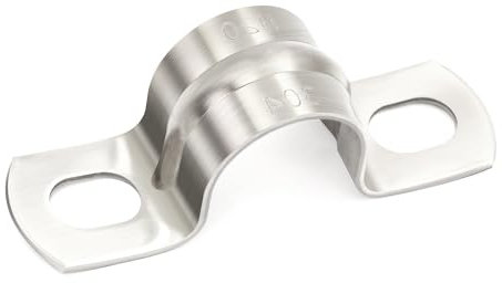 Ø 10 mm collari per tubi FamlTol 20 pezzi U-Fascette Stringitubo Acciaio Inox fascette metalliche stringitubo Per il fissaggio di grandi tubazioni dell'acqua e del gas