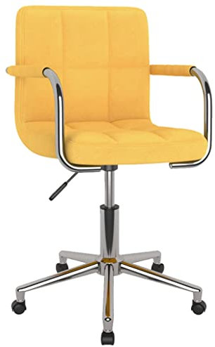 Generisch Esszimmerstuhl Drehbar Senfgelb Stoff,jiangboyue-3088162