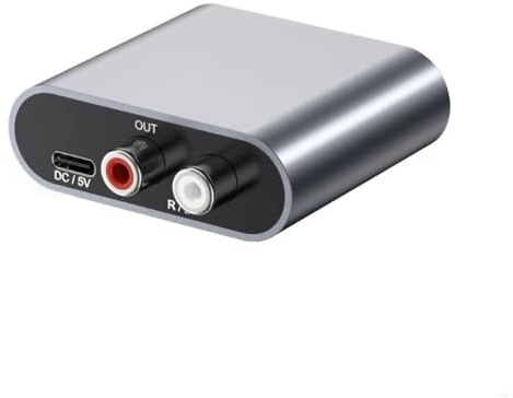 Eieenotee Optischer Faserwandler SPDIF Koaxial Digital Analog Signal TV DVD Ausgang Audioverbindung Dual Lotus -Verstärker