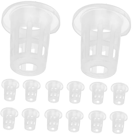 Mipcase 100 Macetas de Malla para Hidroponía de Plástico Duradero Tacto Cómodo para Jardín y Balcón, Ideales para Plantas y Vegetales en Cultivo sin Suelo