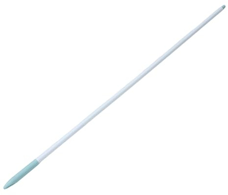 FIXOSHEE Ergonomic Long Broom Handle Pole with American Style Threaded Head Extender Replacement for Household Floor Cleaning Compatible with Soft Bristle Brushes for Living Rooms and