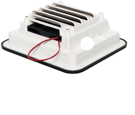 Ventilateur de refroidissement 12 V avec volets de protection et grille d'aération latérale pour ventilation et échappement d'air de camping-car