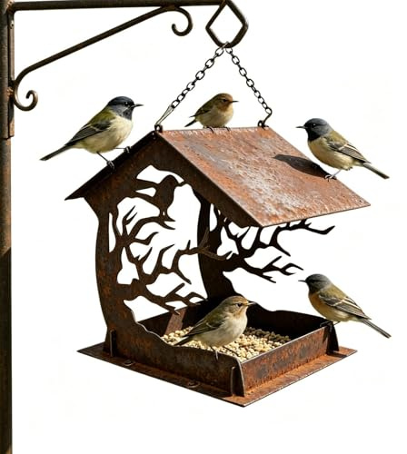 para pájaros exteriores, resistente a la lluvia, para exteriores, para patio trasero, jardín, césped, terraza, balcón, cubierta, observación de aves y parque