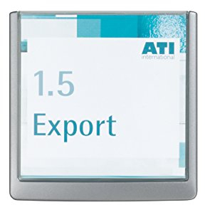 Durable Türschild Click Sign, 149 x 148,5 mm, zum Ankleben oder Anschrauben, graphit, 486237