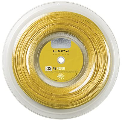 Luxilon 4G Rough 125 Tennis String - 200m Reel, Gold