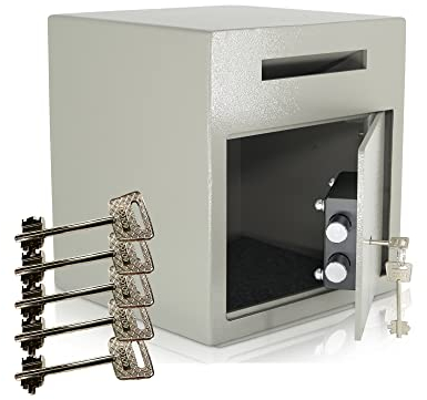 Coffre-Fort de Dépôt | Fente d'insertio | Niveau de sécurité A | 5 clés | Serrure à clés