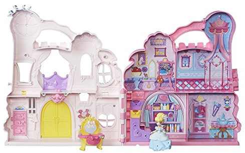 Disney Princess B6317 Castle Pink - Spielset und Tragetasche mit Cinderella-Puppe