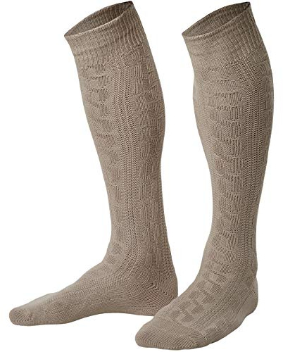 dressforfun 900643 unisex beige knästrumpor, långa enkla traditionella kostymer - olika storlekar (47-50| Nr. 303308)