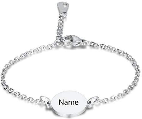 Glittel® Personalisierbares Armband | individuelle Geschenke | Edelstahl für Herren Damen Paare mit individueller professioneller Wunschgravur