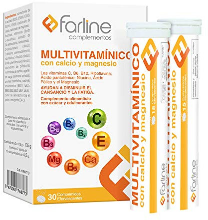 Multivitamínico con calcio y magnesio -Efervescente 30 comprimidos