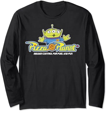Disney Pixar Toy Story Aliens Pizza Planet Classic Manche Longue