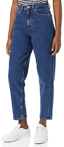 JJXX Jxlisbon Mom Hw Nr4001 Noos Jeans, Dark Blue Denim, 25W x 32L Femme