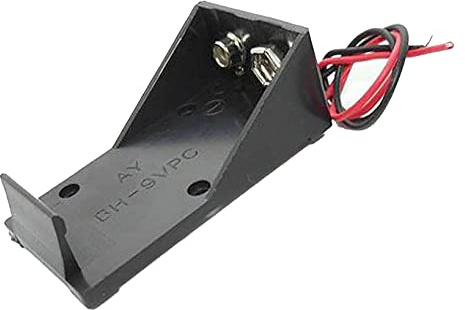 9V/PP3 Open Battery Holder Box Storage Case 15cm Wires - UMTMedia®