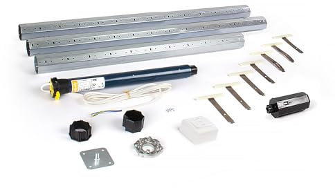 Motorisiertes Achsen-Set für Rollläden, 3,5 m – kabelgebundener Somfy®-Motor – 20 nm – Ø 60 mm