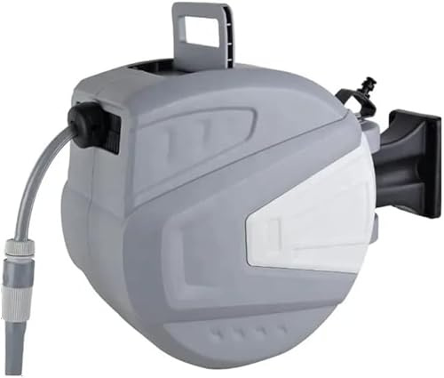 20m Wall Mounted Hose Reel Set | Retractable Garden Hose | Convenient Hose Pipe Management | Durable Design | Compact Garden Hose Reel | Smooth Retraction | Secure Lock | Tangle-Free Watering