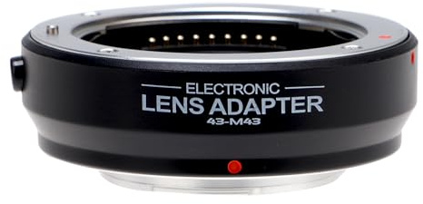 FocusFoto Anillo adaptador de enfoque automático electrónico mejorado para lente de cuatro tercios 4/3 a micro cuatro tercios (MFT, M4/3) para Olympus y para cuerpo de cámara Panasonic Lumix sin