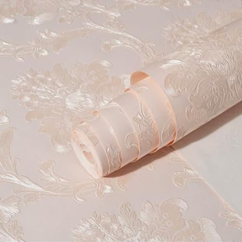 HCZION Weiß Tapete Selbstklebende Blumen Tapete Möbelfolie Gold Geprägte Tapete 3D Vliestapete Moderne Minimalistisch Vinyl Klebefolie Für Schlafzimmer (Color : F)