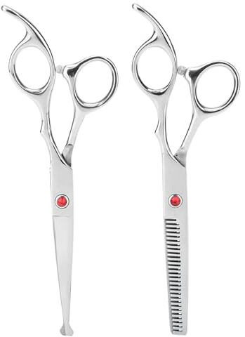 Forbici per Tagliare i Capelli Professionali, Forbici da Parrucchiere Forbici per Tagliare i Capelli Forbici per Sfoltire i Capelli Set Famiglia Barbiere Parrucchiere Cesoie