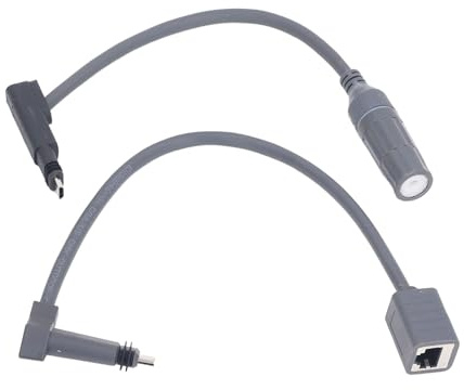 SPX Plug to RJ45 Adapter Cable, 1200Mbps SPX Man to RJ45 RJ Feman Connectors Cable Ethernet Adapter for Gen 2 Disc Antennas and Routers