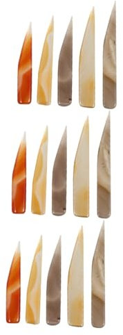 VILLCASE 15stücke Teiliges Agate Burnisher Für Schmuckpolitur Handwerkzeuge Zur Glanzverbesserung Von Ringen Armbändern Und Mehr Mit Natürlichem Achat Bequem Und Tragbar