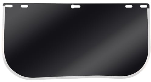 PEUTIER Lente di Ricambio per Visiera, 39x20cm Lente di Ricambio per Visiera Protettiva Leggera e Confortevole Ampiamente Utilizzata per Rettifica Saldatura Forgiatura Taglio(Nero)