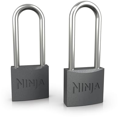 Ninja FrostVault Cadenas Perfect-Fit, lot de 2 cadenas pour glacière avec anse en acier trempé durable et double verrou, accessoire pour glacière pour le plein air et le voyage XSKPDADLOCKEUK