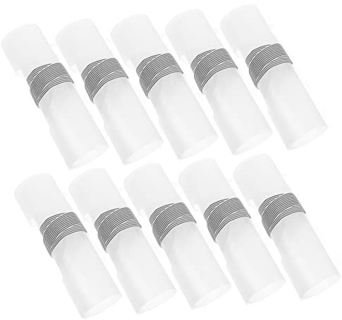 Amosfun 10pièces Organisateur de Vêtements et Plieuses à Enrouler Plastique Pochette pour T-shirts