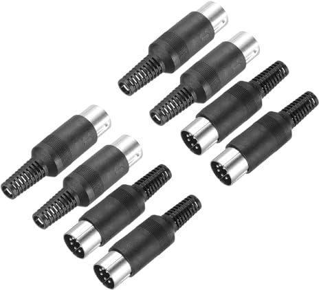 sourcing map 8 prese S-Video DIN maschio a 7 pin per trasmissione del segnale, connettore DIN per TV, DVD, lettore computer (spina PS/2)