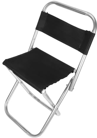 Zerodeko 90kg Klappbarer Outdoor-Stuhl Leichter Campinghocker Mit Lehne Tragbarer Grillstuhl Aus Edelstahl Und Kompakter Klappstuhl Für Reisen Und Aktivitäten Im Freien Belastbar
