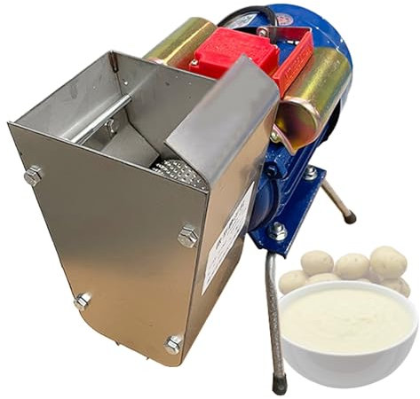 VFMVOYNZ Schiacciapatate Commerciale da 750 W, Tritatutto Elettrico per Fango da 20-30 kg/h, schiacciapatate in Acciaio Inossidabile per Aglio e pomodori