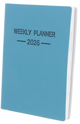Gadpiparty Wochenplaner A7 Kompakter Organizer 2026 Mit Hardcover Pu Cover Langlebiger Taschenkalender Mit Dickem Papier Für Geschäftsreisen Und Persönliche Nutzung