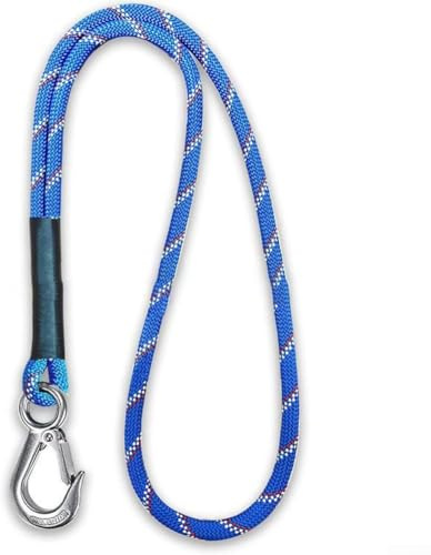 Corde de balançoire en polyester avec mousqueton, capacité de 200 kg, conçue pour les aventures et activités en plein air (longueur de la corde 150 cm)