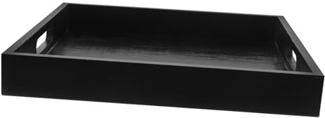 LIFKOME Bandejas De Madera Con Asas Platos Para Servir Té y Comida Bandejas Hogar Diseño Elegante y Práctico